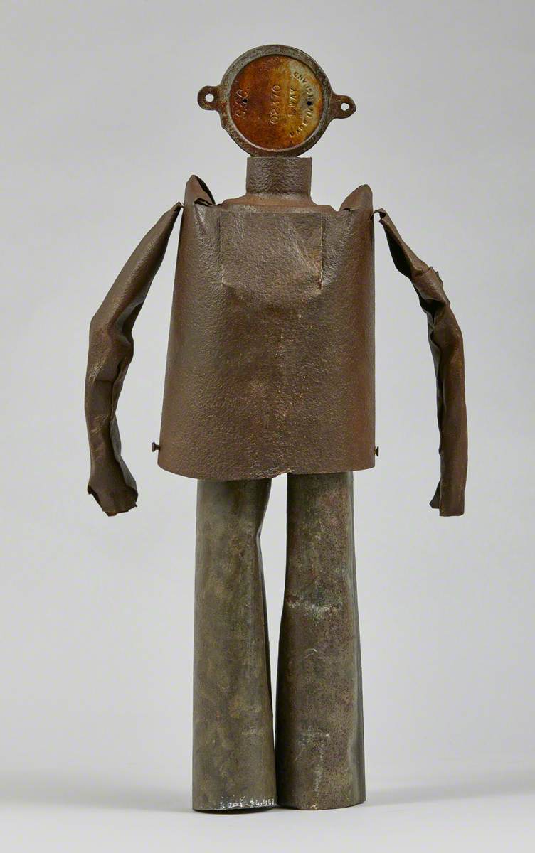 Metal Junk Sculpture: Deep Sea Diver