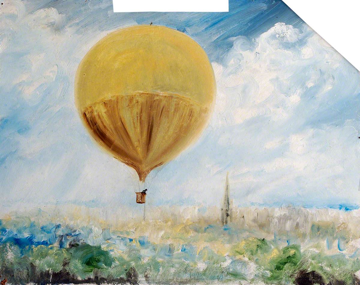First Balloon Flight over Norfolk, 1785