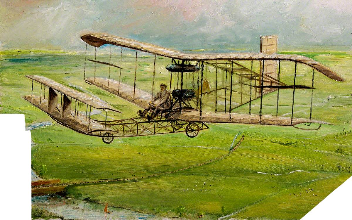 Sanders Biplane, Beccles, Suffolk 1909