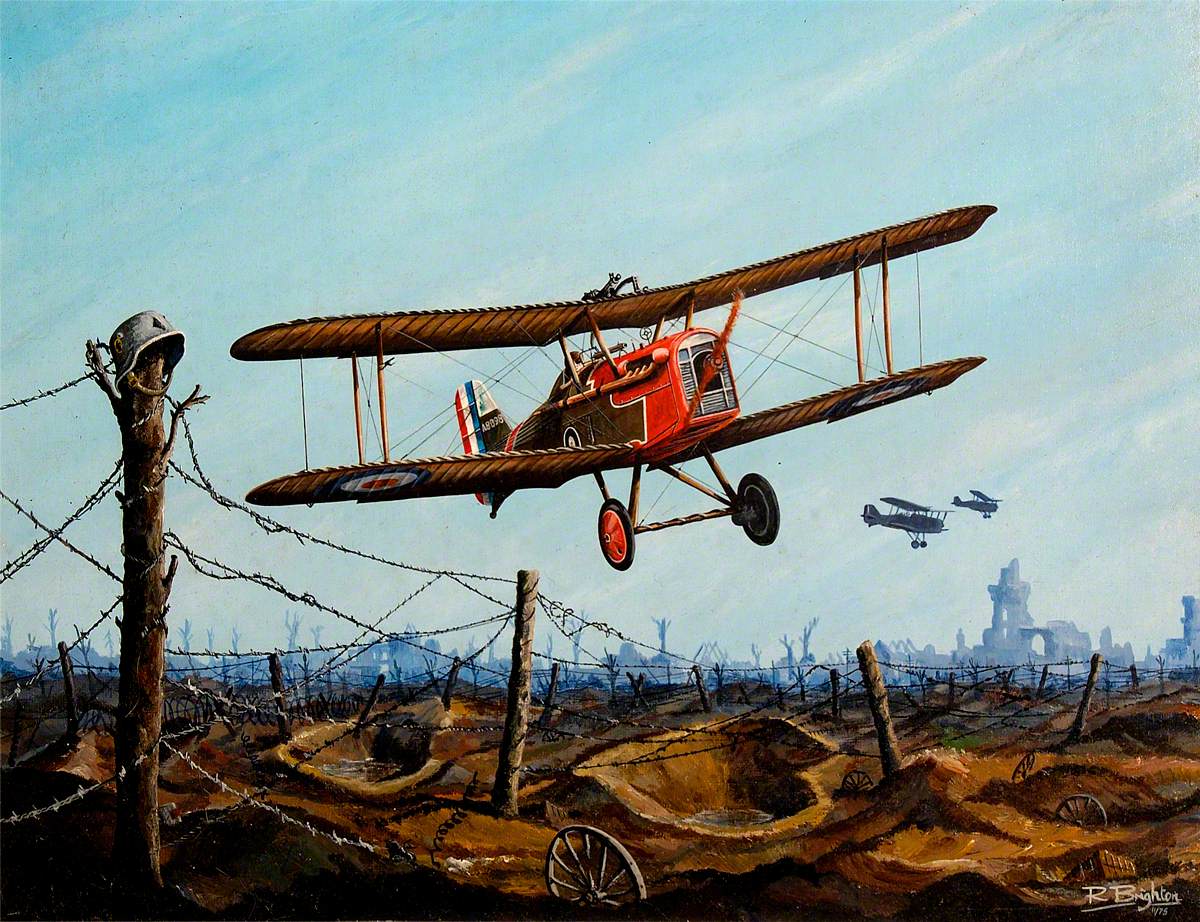 SE5 Over the Front during the First World War