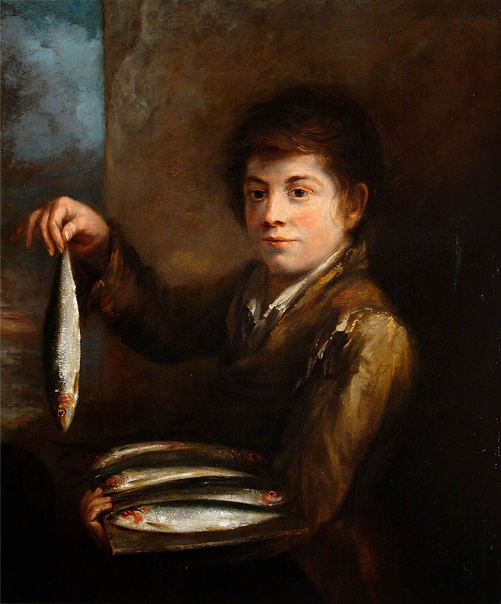 Portrait of a Boy with a Fish