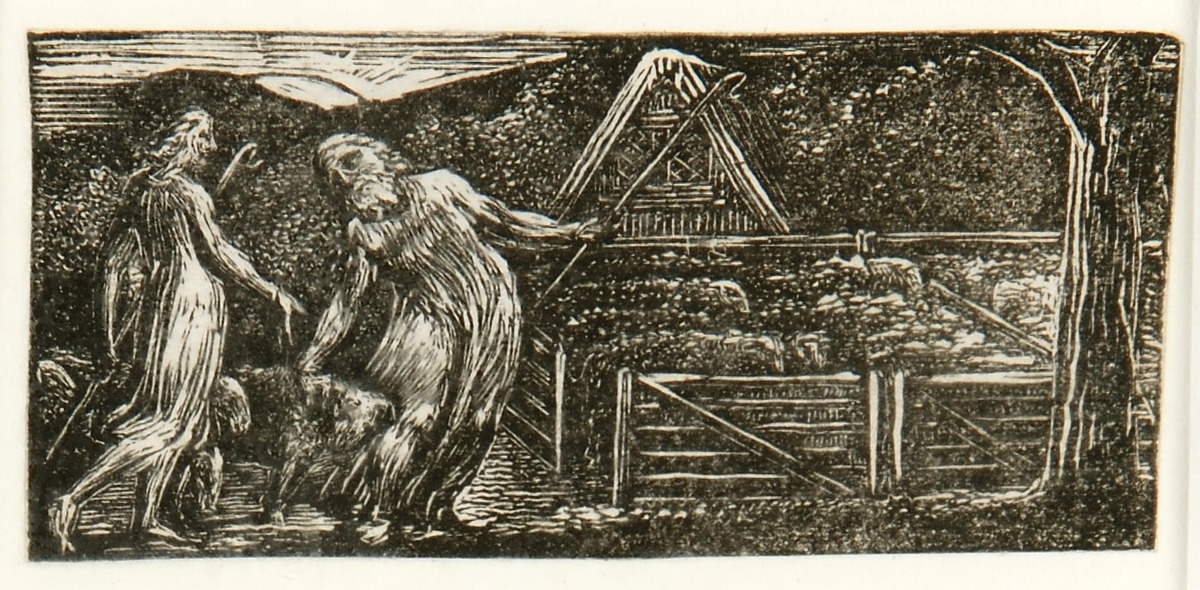 Thenot and Colinet Fold Their Flocks Together (illustrations to Thornton's 'Pastorals of Virgil')