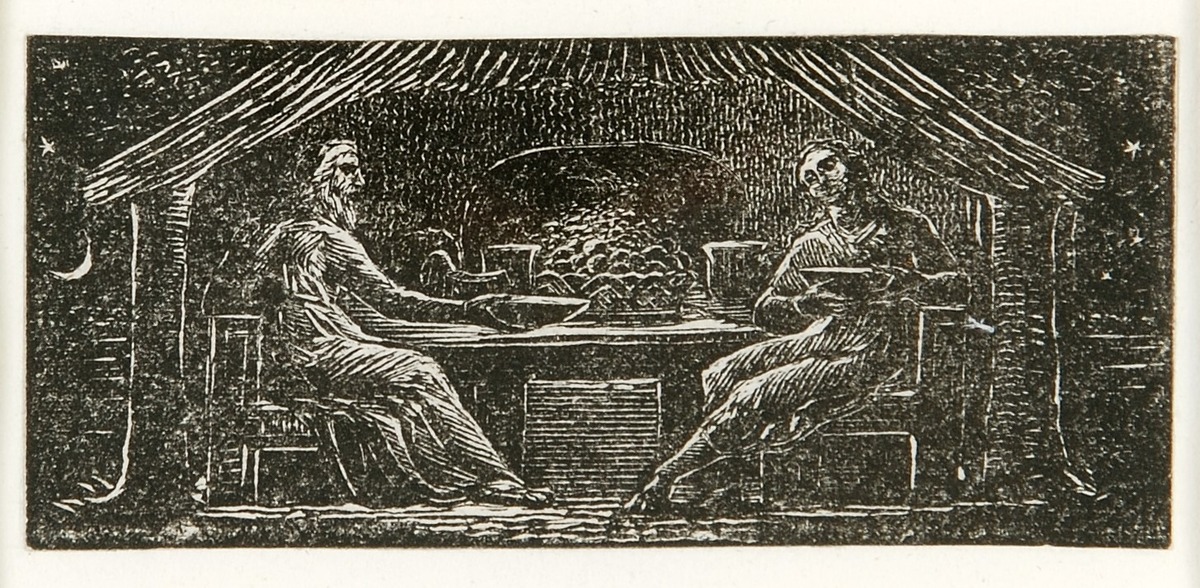 Thenot and Colinet Sup Together (illustrations to Thornton's 'Pastorals of Virgil')