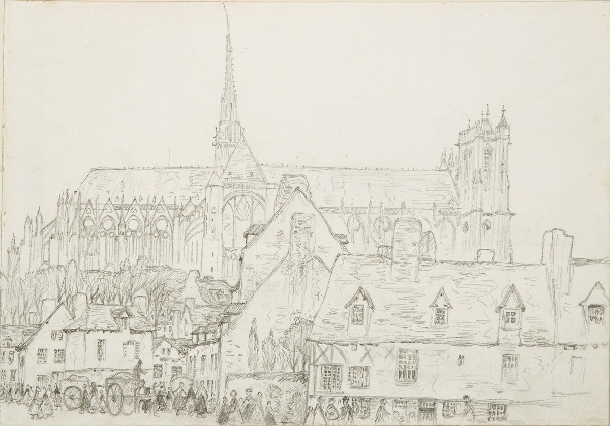 View of the Cathedral from the North Side, Amiens, France