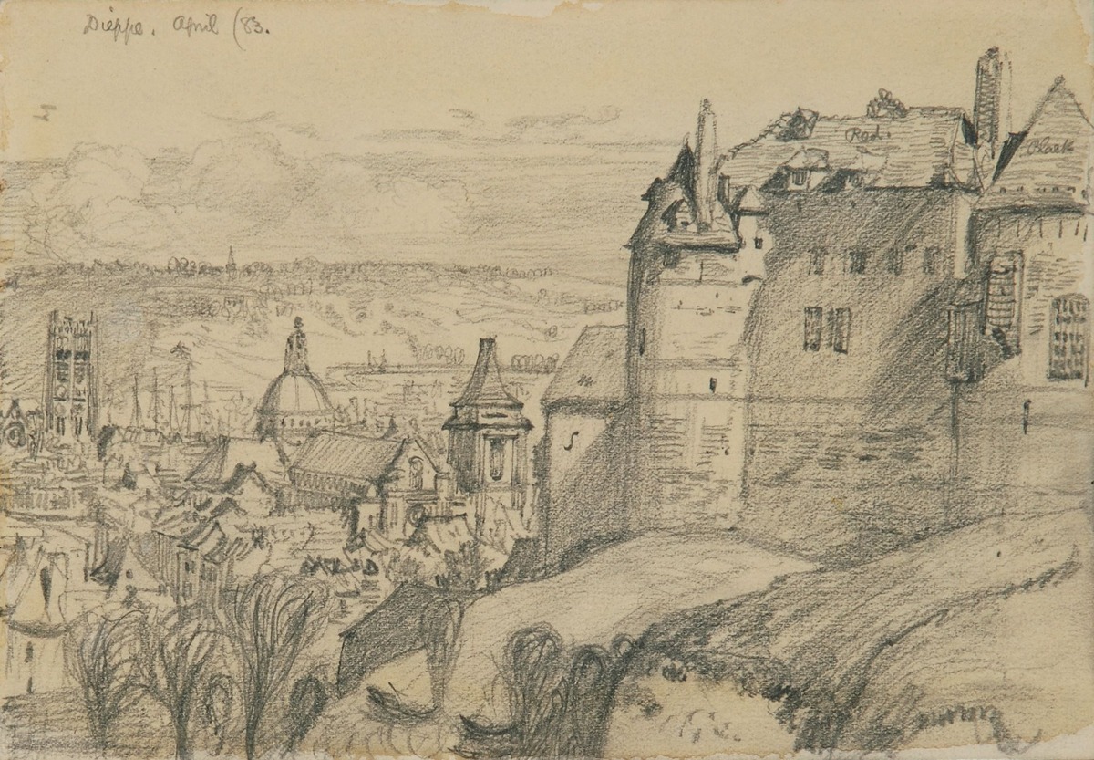 View of the Town from the Cathedral, Dieppe, France