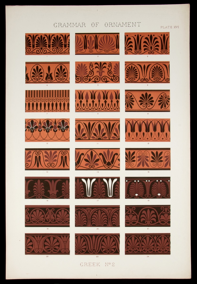 'Greek, No. 2', from 'The Grammar of Ornament', Plate XVI