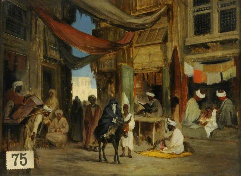 An Eastern Bazaar Scene