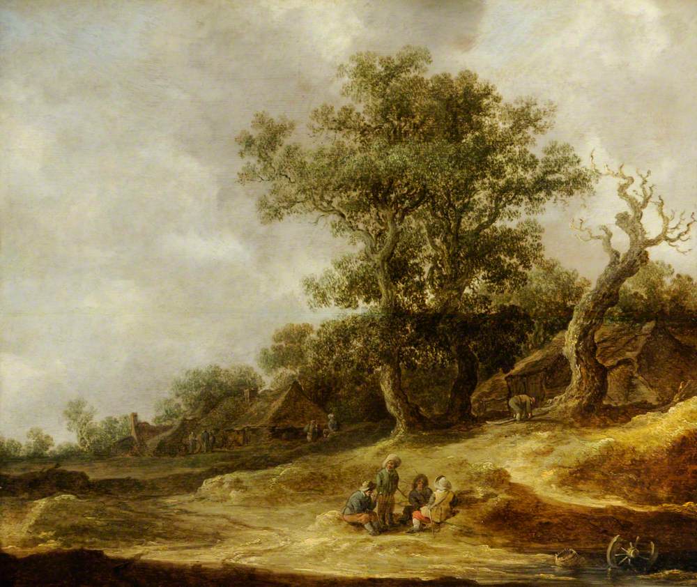 Landscape with Cottages on the Dunes