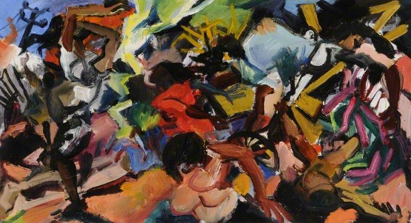 Oil Sketch for 'The Bombing of Sakiet'