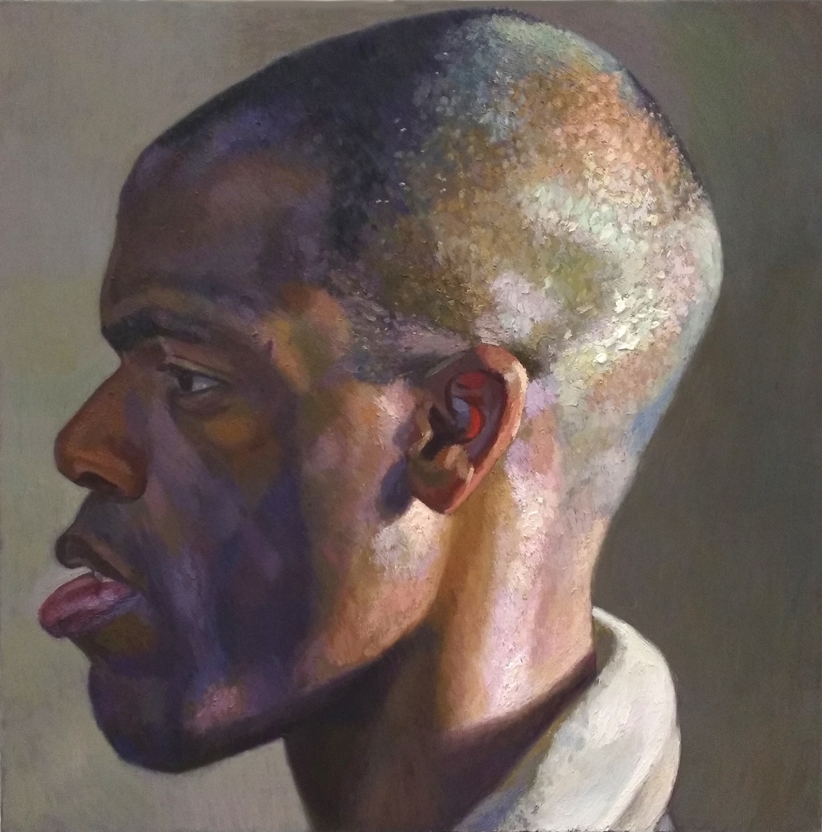 Giant Head of Gbenga in Profile