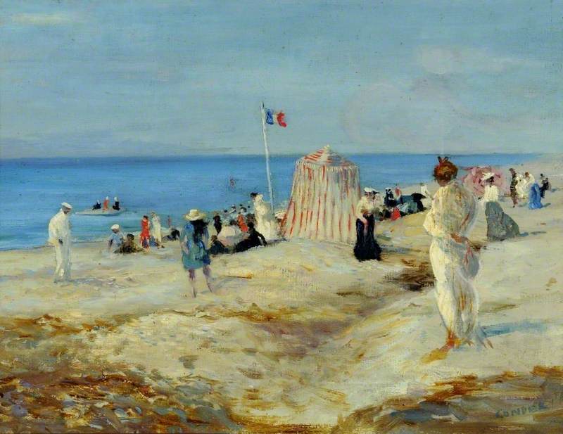 French Beach Scene, Dieppe