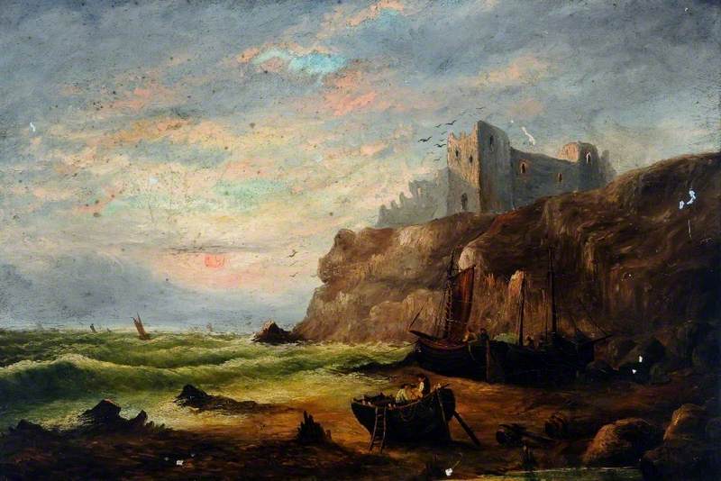 Coastal View with a Castle