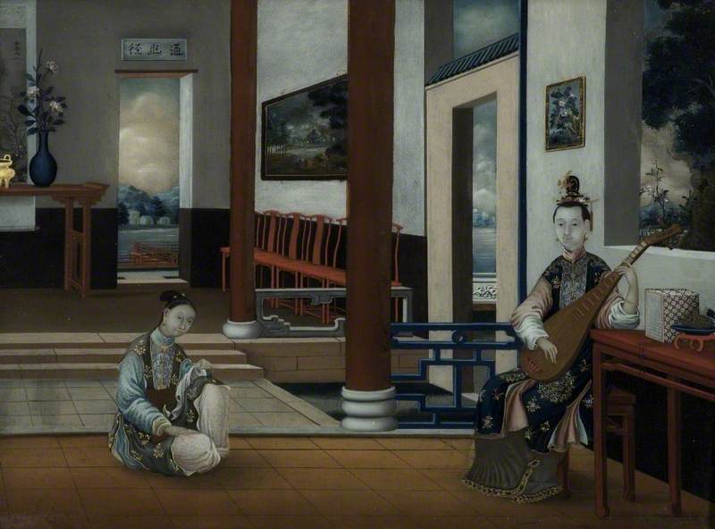 Two Women in an Interior