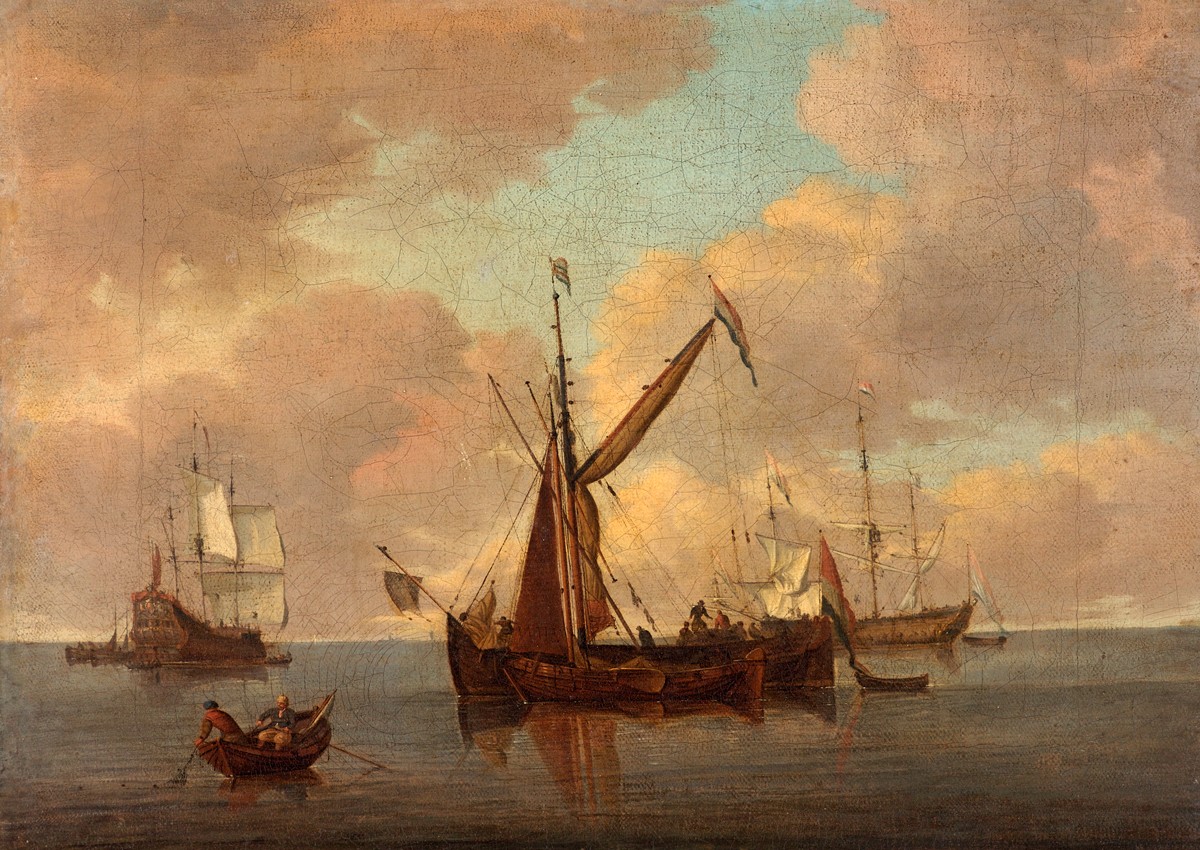A Calm with Dutch Vessels