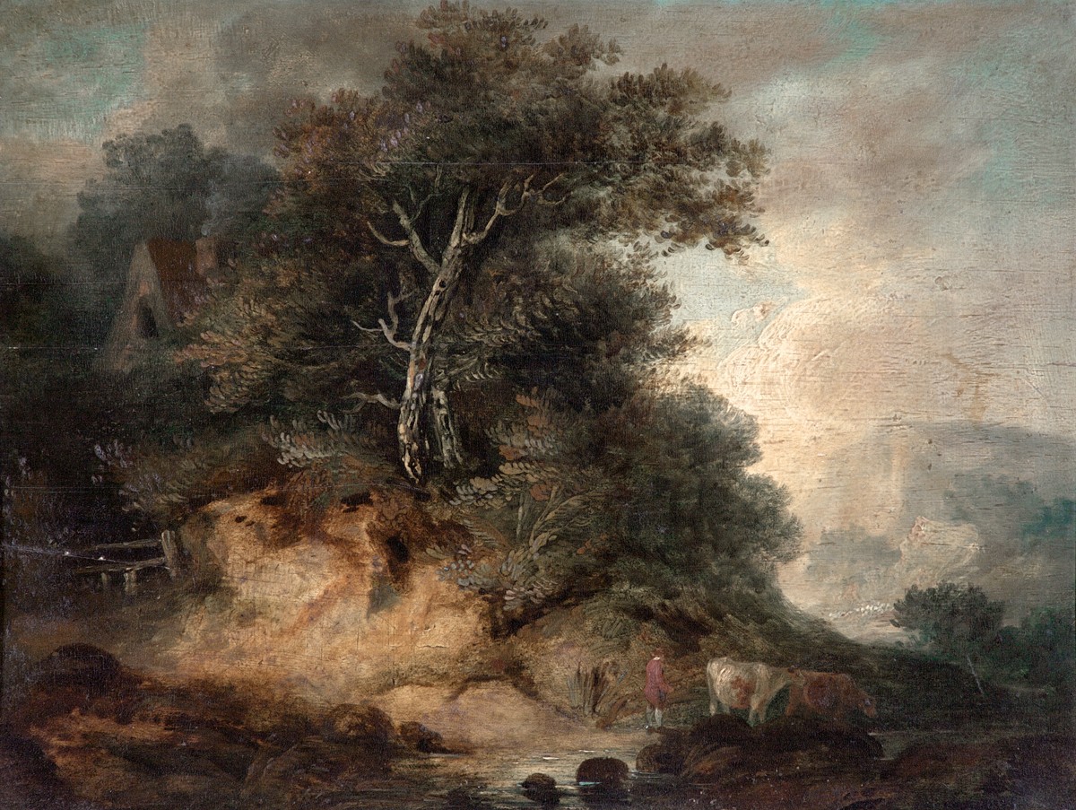 Landscape with a Peasant Driving Cattle