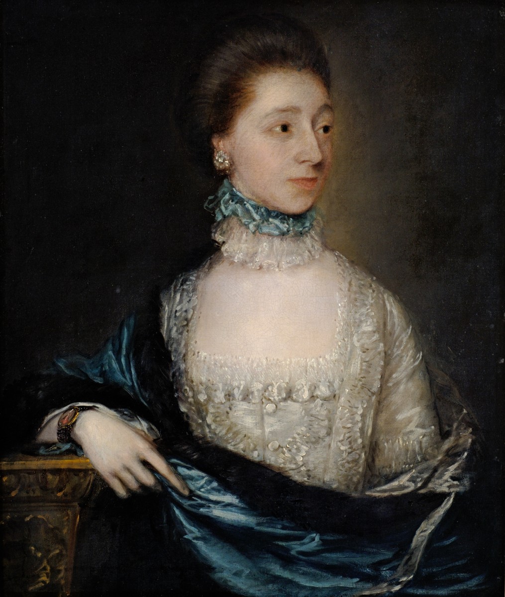 Portrait of an Unknown Lady with a Blue Cloak