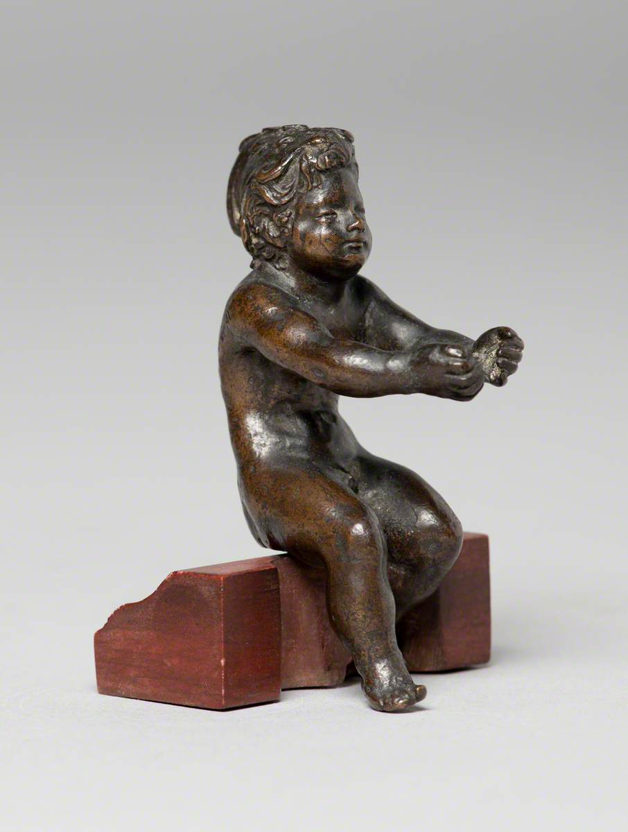 Seated Boy in a Helmet, Possibly Hercules