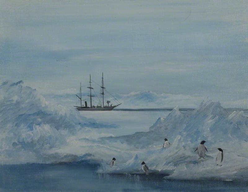 Scott's Ship in the Antarctic