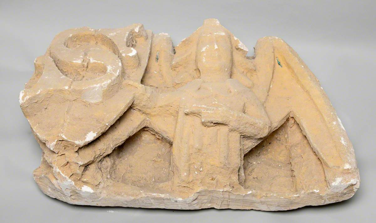 Roof Angel with Shield (Architectural Fragment)