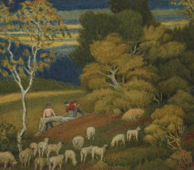 Landscape with Sheep and Woodmen