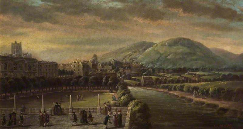 Lower Assembly Rooms from North Parade, Bath,  c.1760