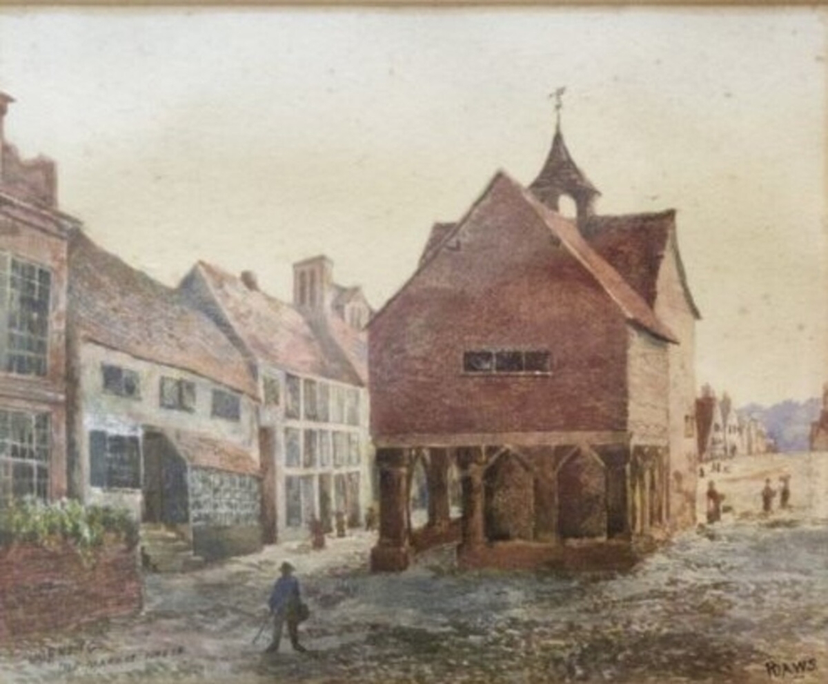 Old Market House and Dutch House, High Street, Dorking Art UK