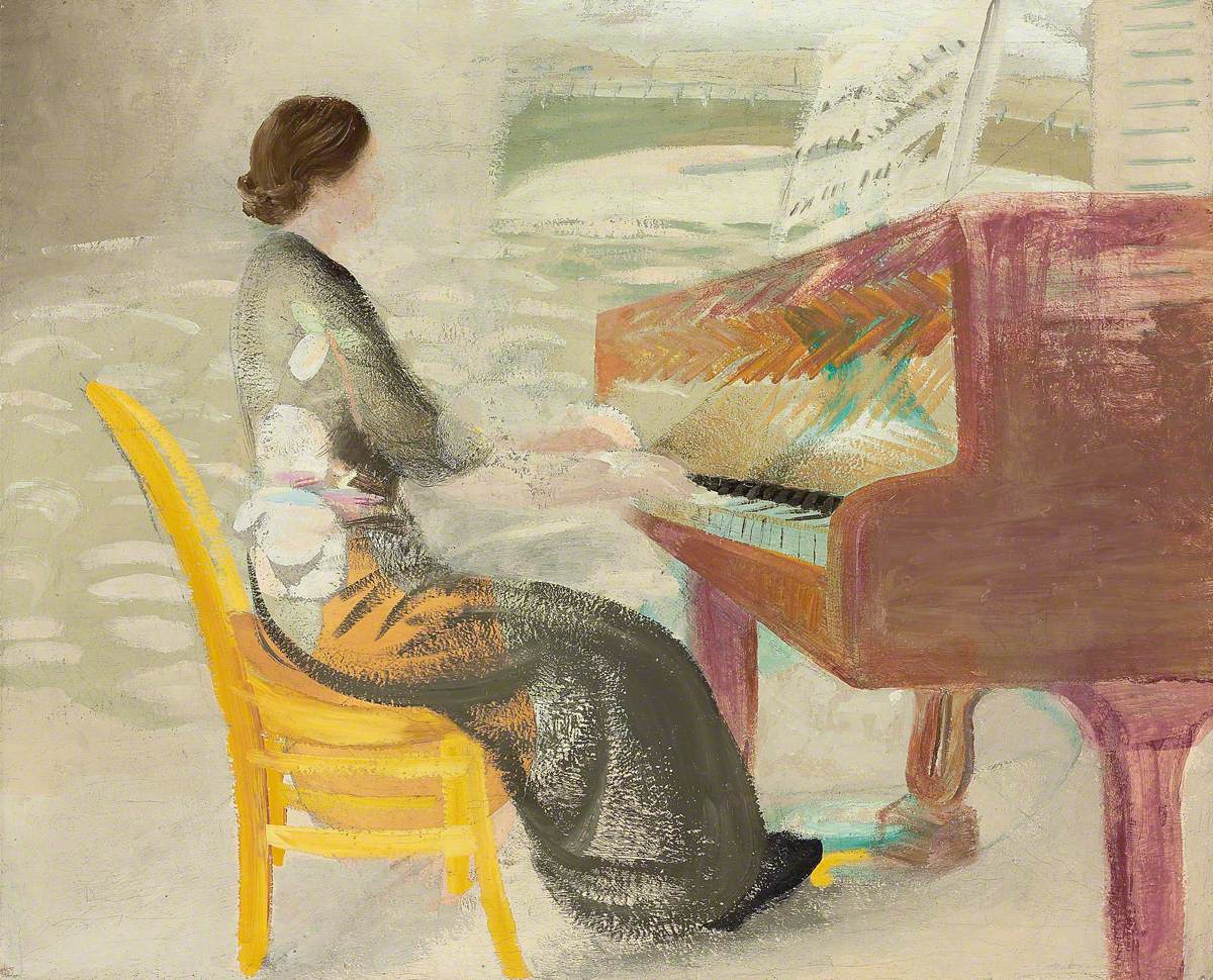 Woman Playing the Piano