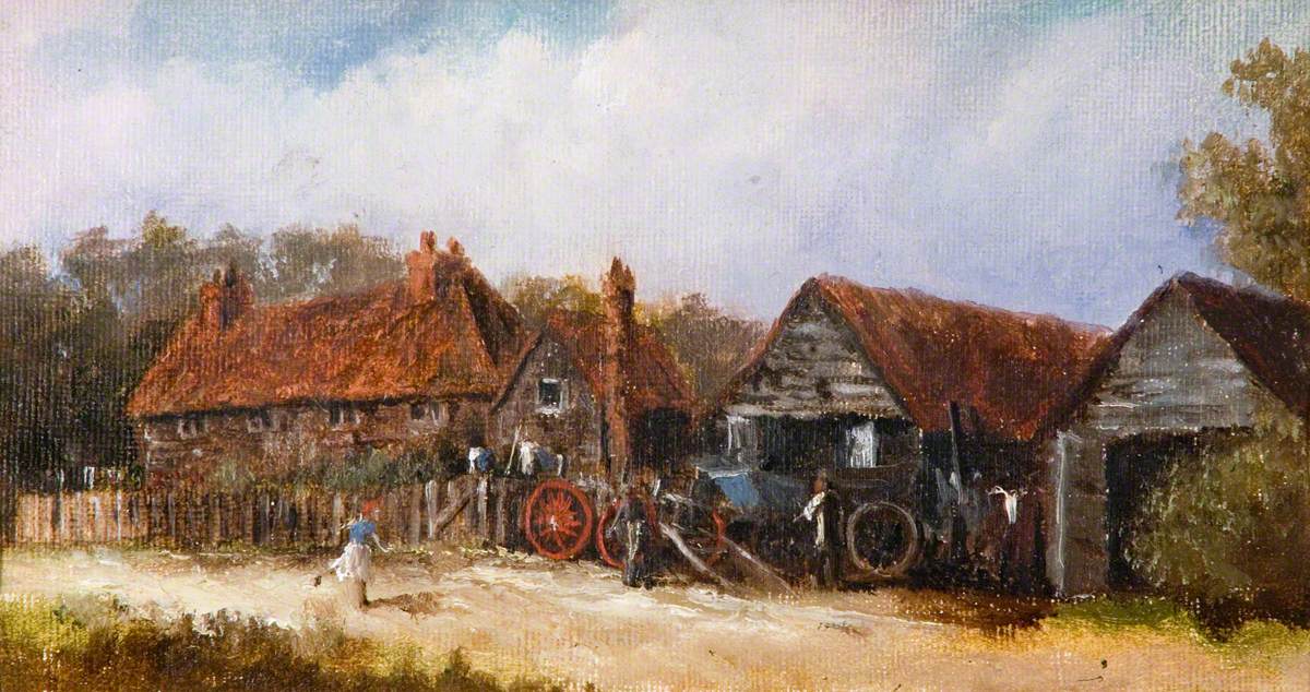 Cottages and Baker's Wheelwrights, Farleigh Road