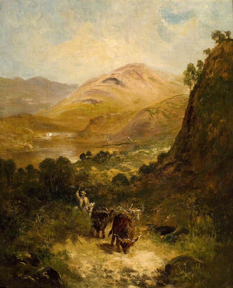 Landscape with Highland Cattle
