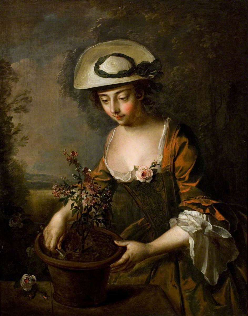 Young Woman with Verbena (Earth)