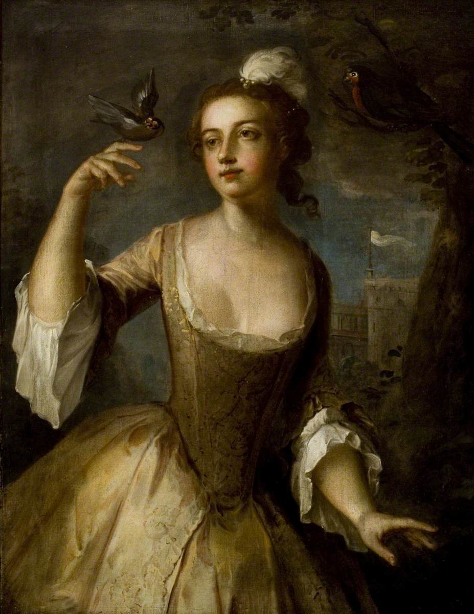 Young Woman with Goldfinch (Air)