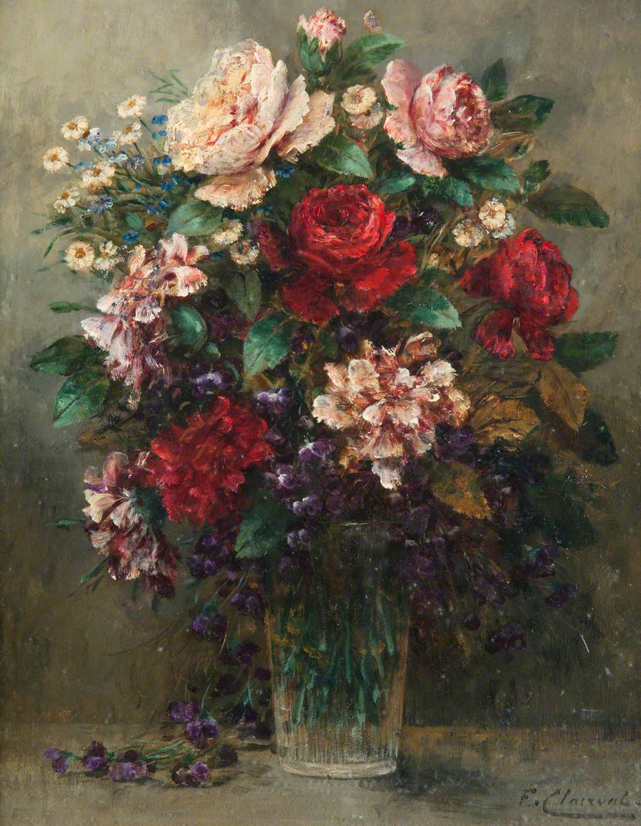Still Life – Flower Arrangement in a Glass Vase