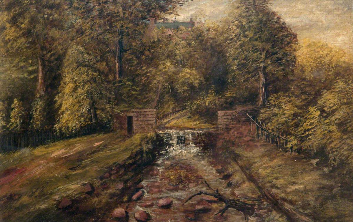 A Woodland Scene with a Weir