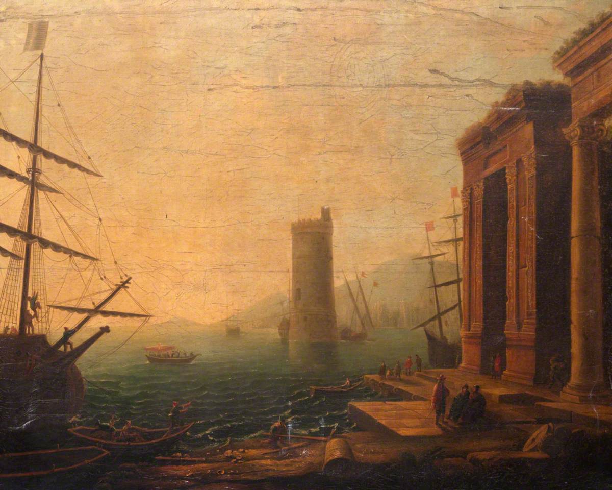 Neoclassical Harbour Scene