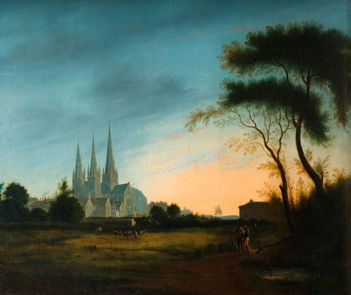 Lichfield Cathedral from Sandford Street | Art UK