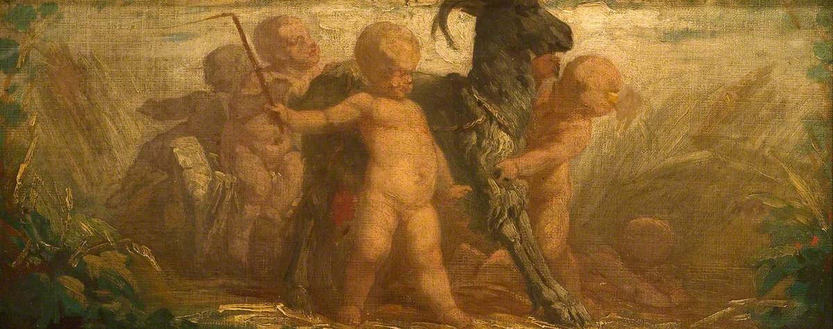 Putti with a Goat