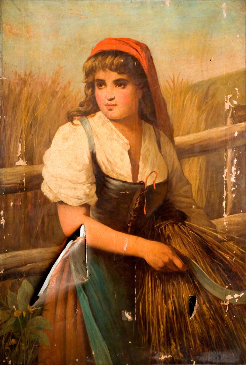 Peasant Girl with Scythe