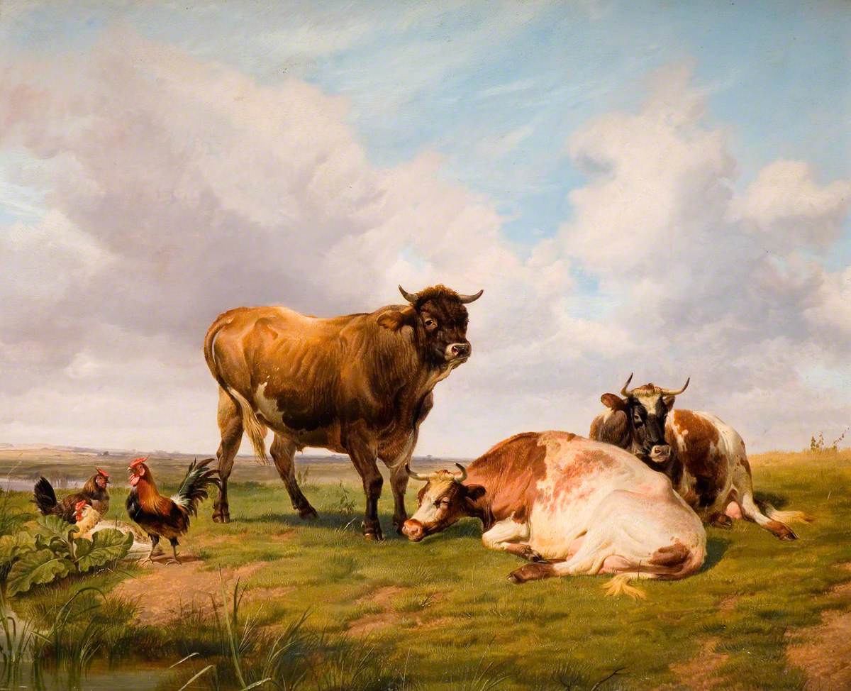 Landscape with Cattle and Fowl