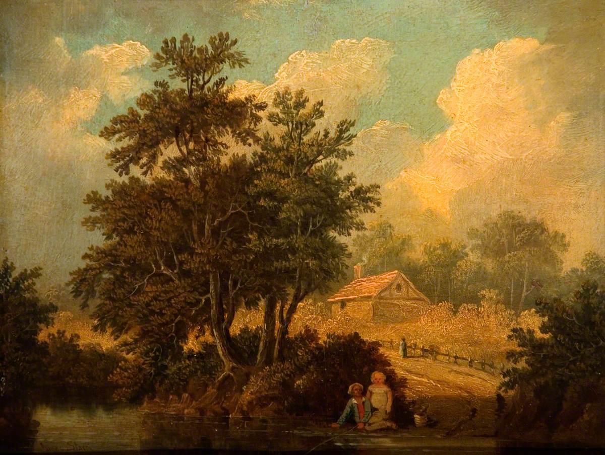 Landscape with Figures at a Stream