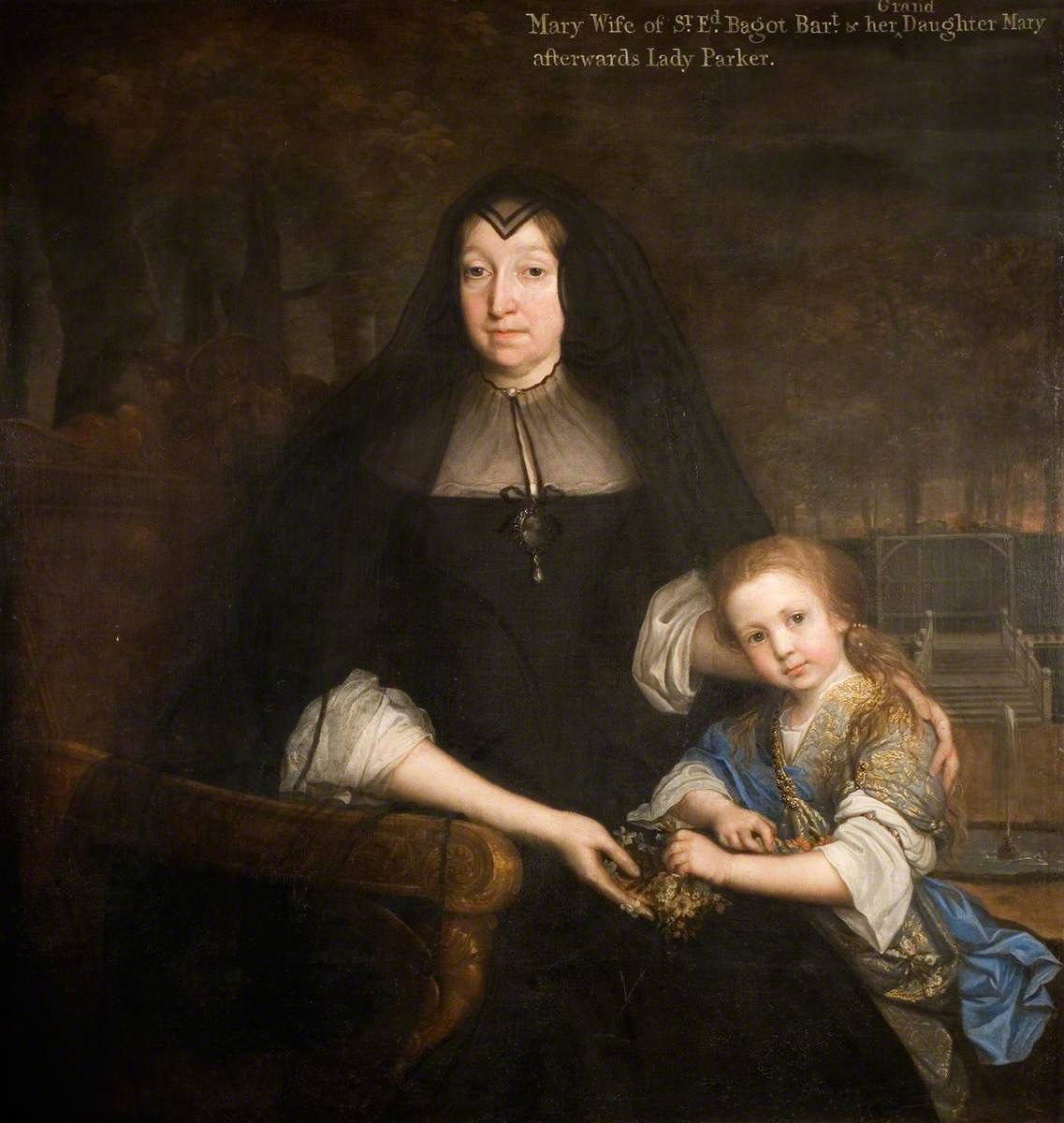 Lady Mary Bagot and Granddaughter Mary, Later Lady Parker