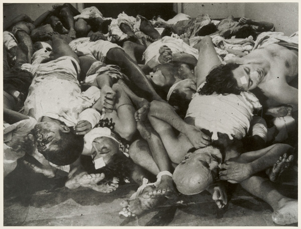 Victims of Police Firing on Demonstrators during the Mutiny of the Royal Indian Navy, Bombay, 1943