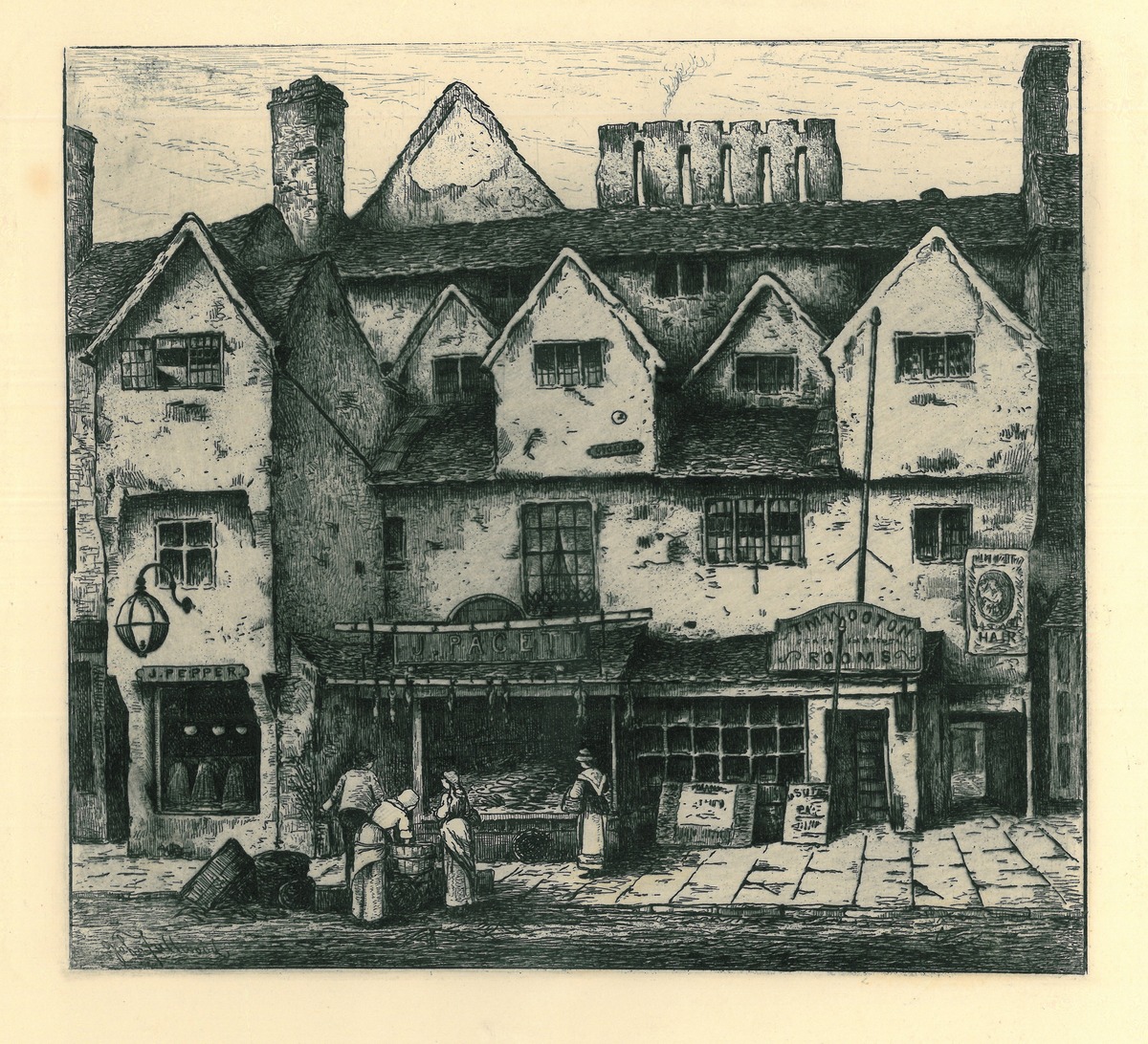 Old Houses, Digbeth, Walsall, from 'Remnants of Old Wolverhampton' (Vol. I. 1880. No.s 1–37)
