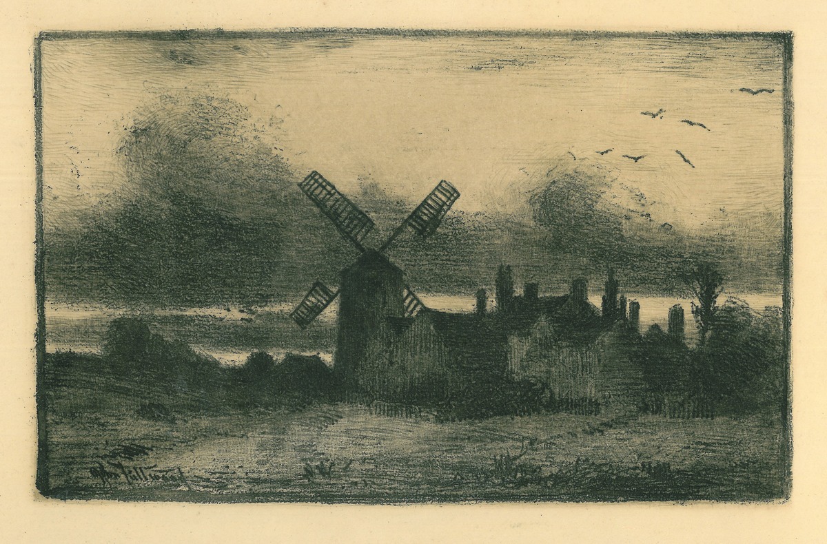 The Windmill near Sedgley' from 'Remnants of Old Wolverhampton' (Vol. I. 1880. No.s 1–37)