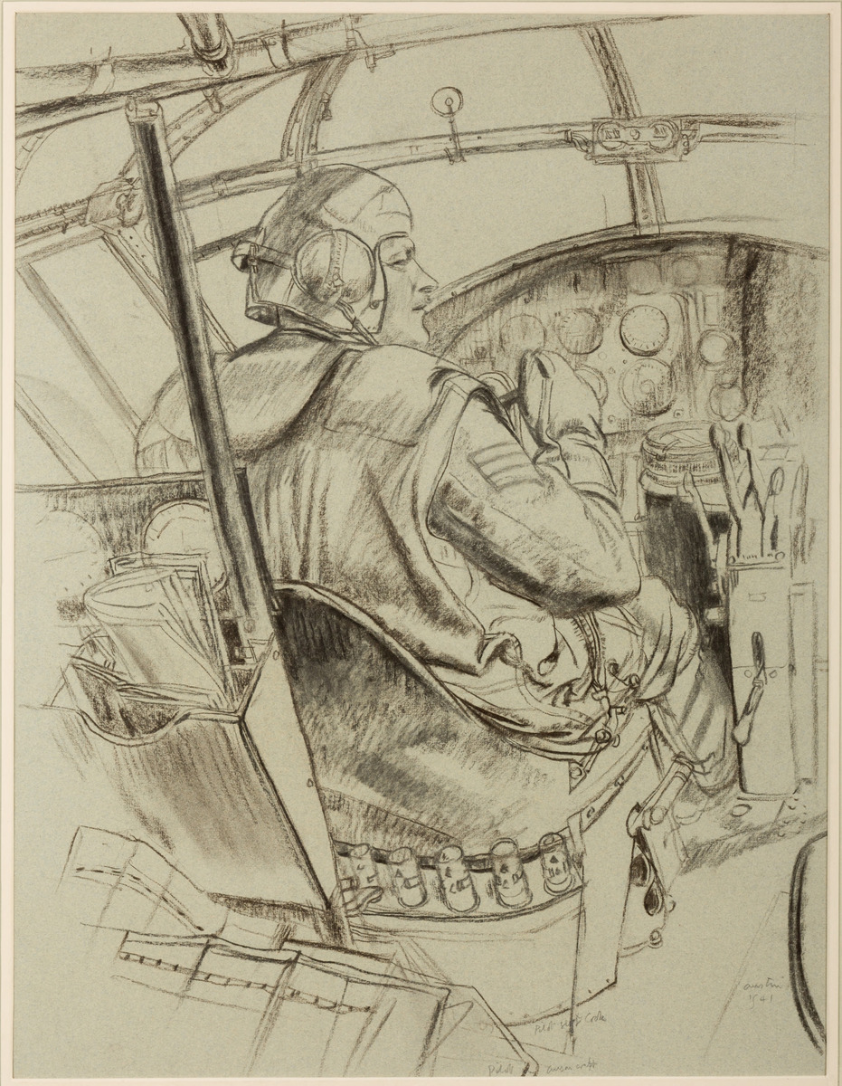 Sgt. Pilot Cook, Pilot in an Anson Craft