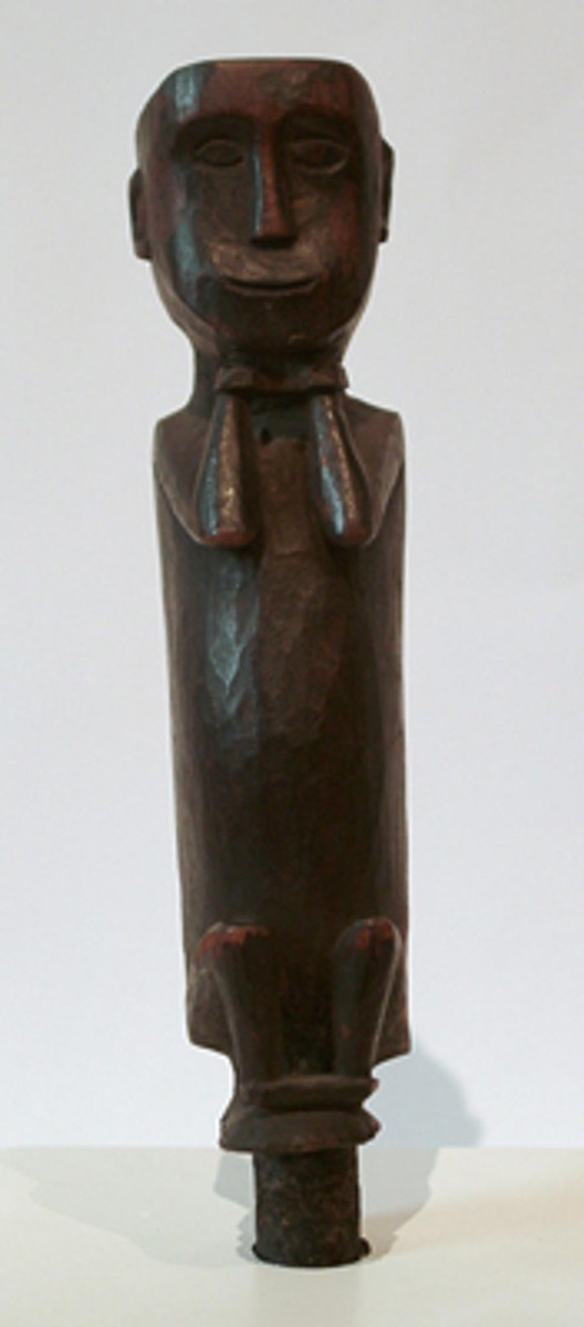 Nicobar Islands Wood Figurine