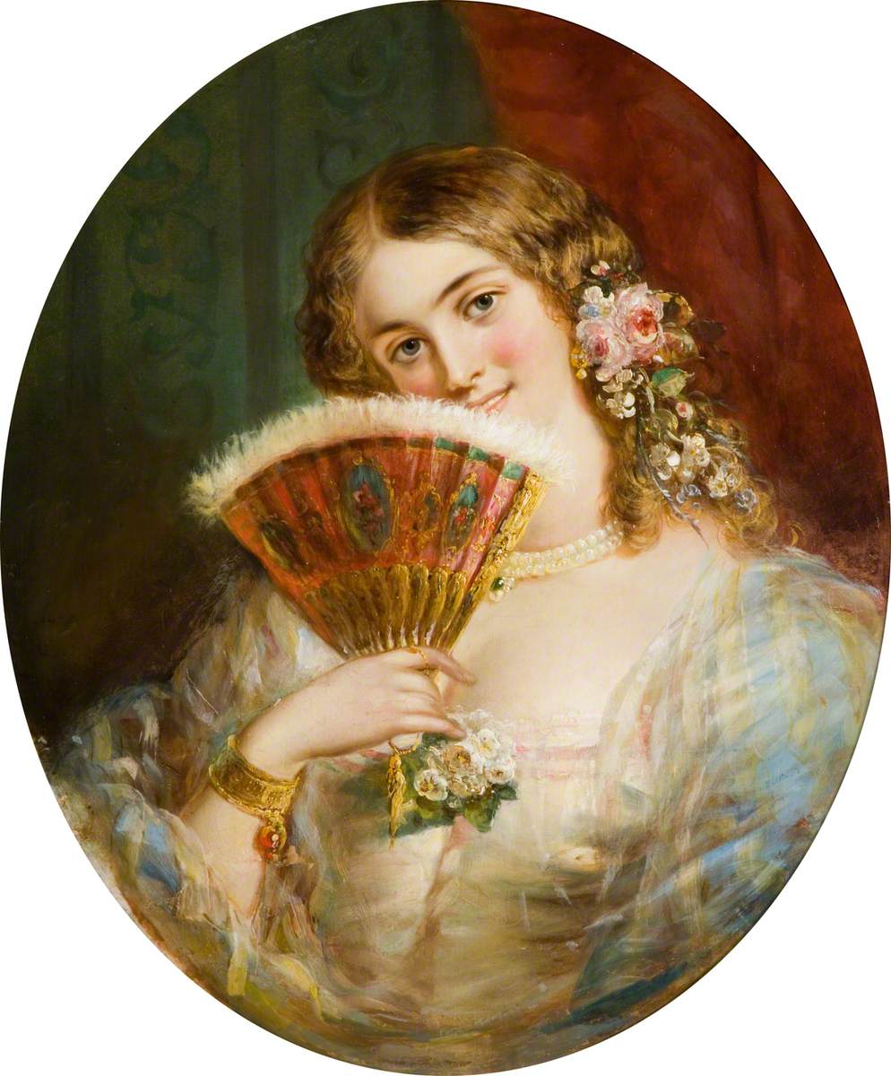 Portrait of a Lady with a Fan | Art