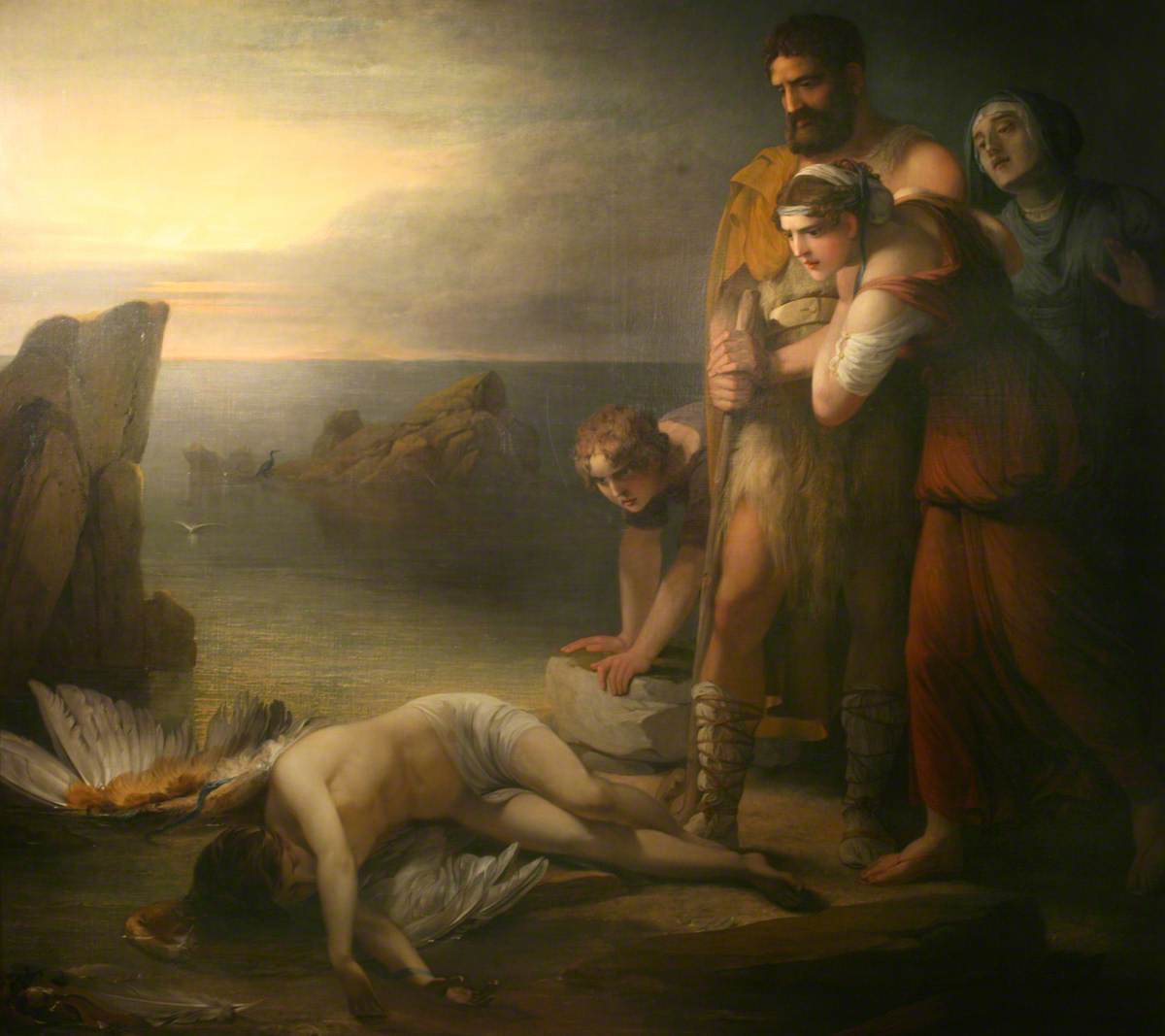 Icarus after His Fall, Found on the Sea Shore