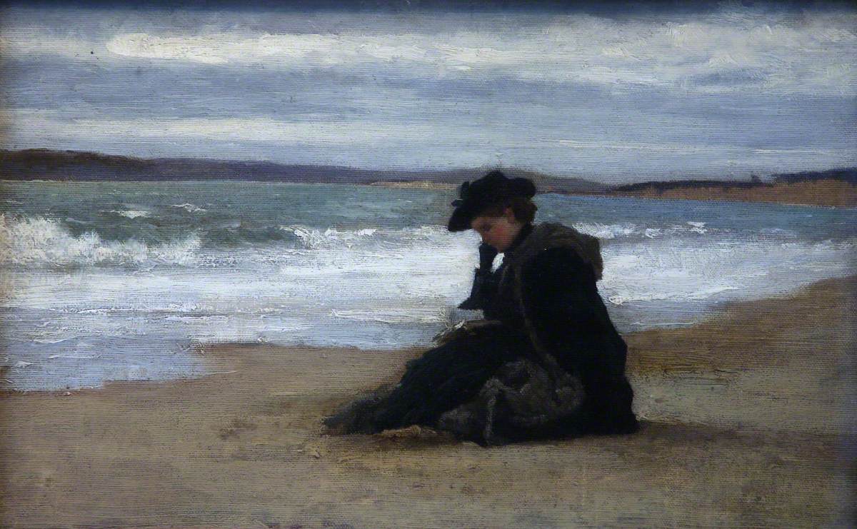 On the Beach, Bournemouth, March 1882