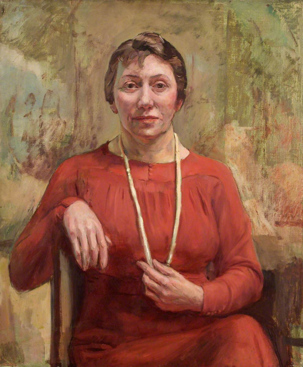 Seated Woman in Red