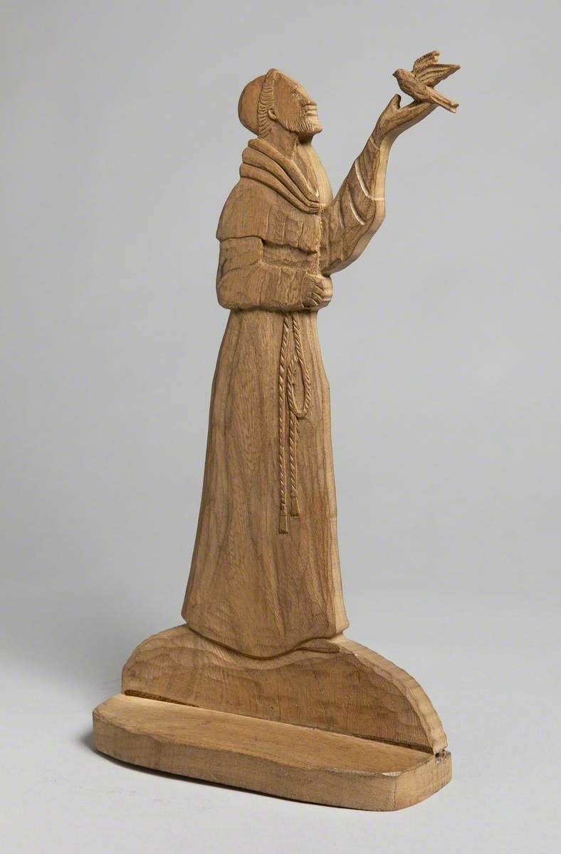 Saint Francis of Assisi Holding a Bird